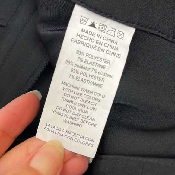 Michael Kors Black Trouser Belted Career Pants Size 4 - Picture 11 of 11